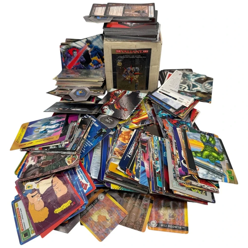 Mixed Lot Trading Cards Marvel Valiant DC‎ Pokemon Digimon Image Impel Skybox